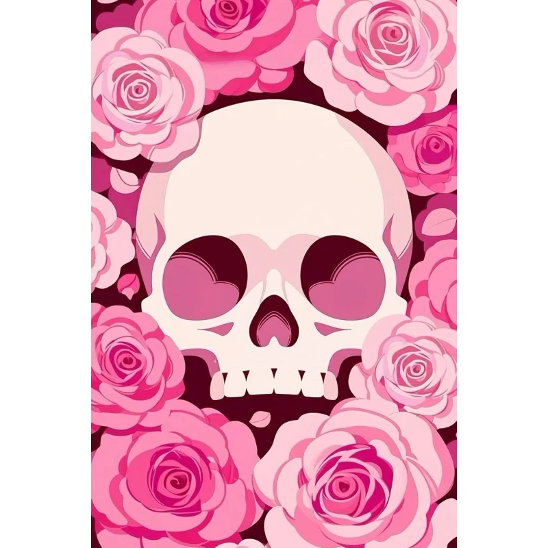 DIY Pink Rose Skull Diamond Pa - Resin Art Rose ulasan dan harga