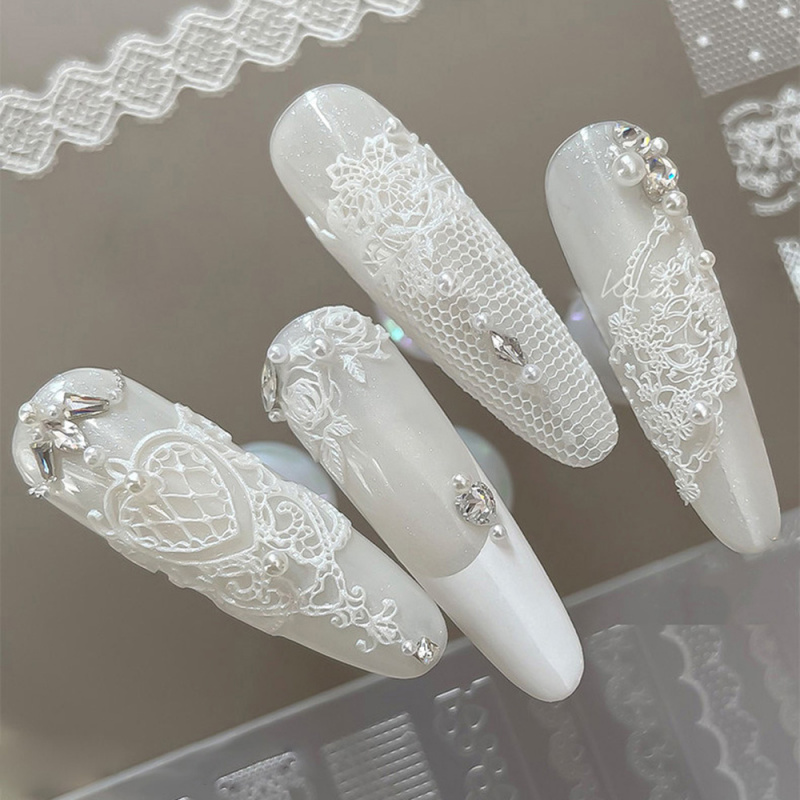 1pc Lace 3D Silicone Nail Mold - Resin Art Rose ulasan dan harga