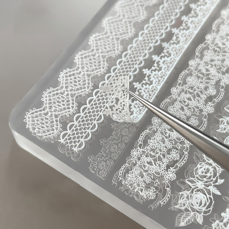 1pc Lace 3D Silicone Nail Mold - Resin Art Rose ulasan dan harga