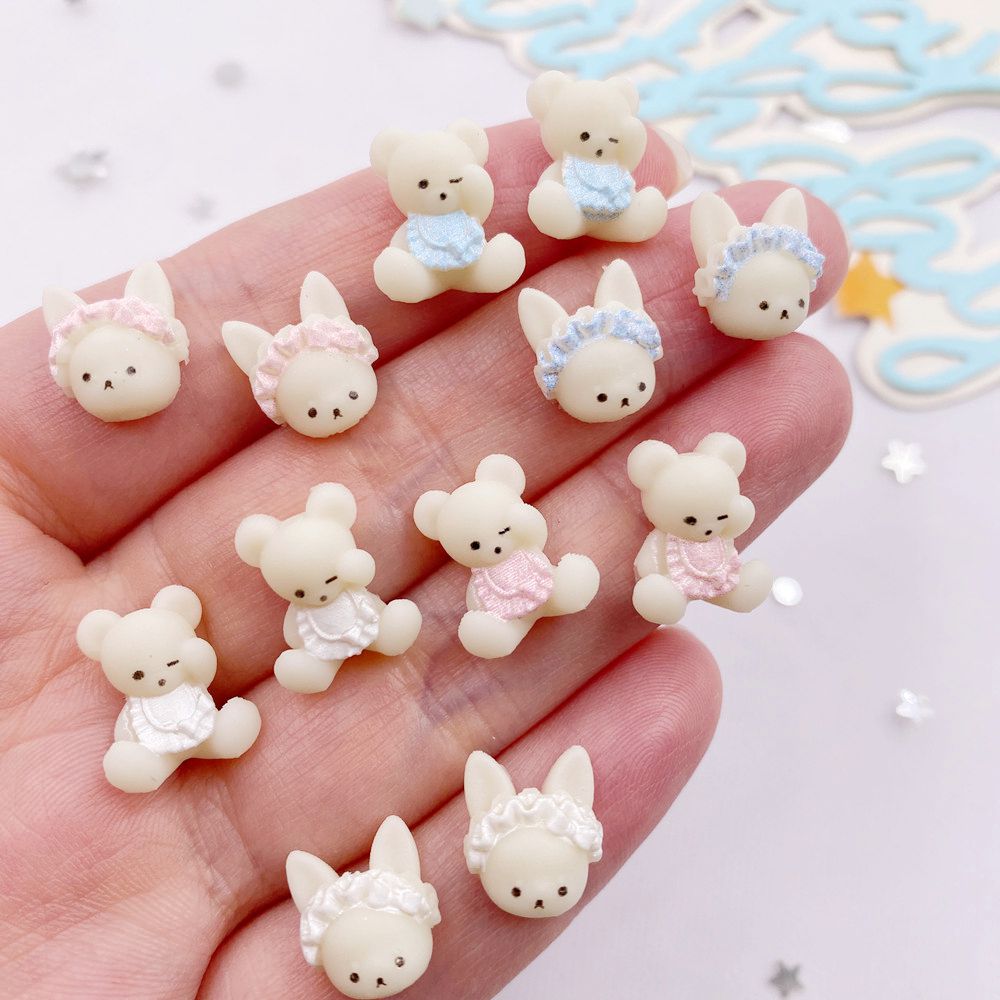 30Pcs Resin Kawaii Colorful 3D - Resin Art Baby ulasan dan harga