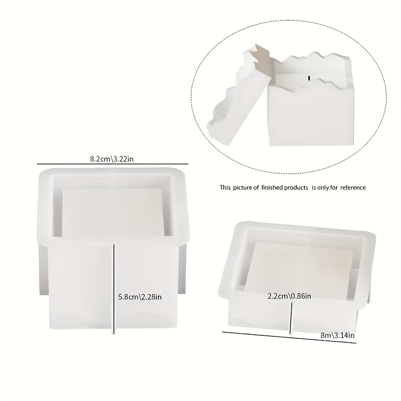 Silicone molds with lids, squa - Resin Art Case ulasan dan harga