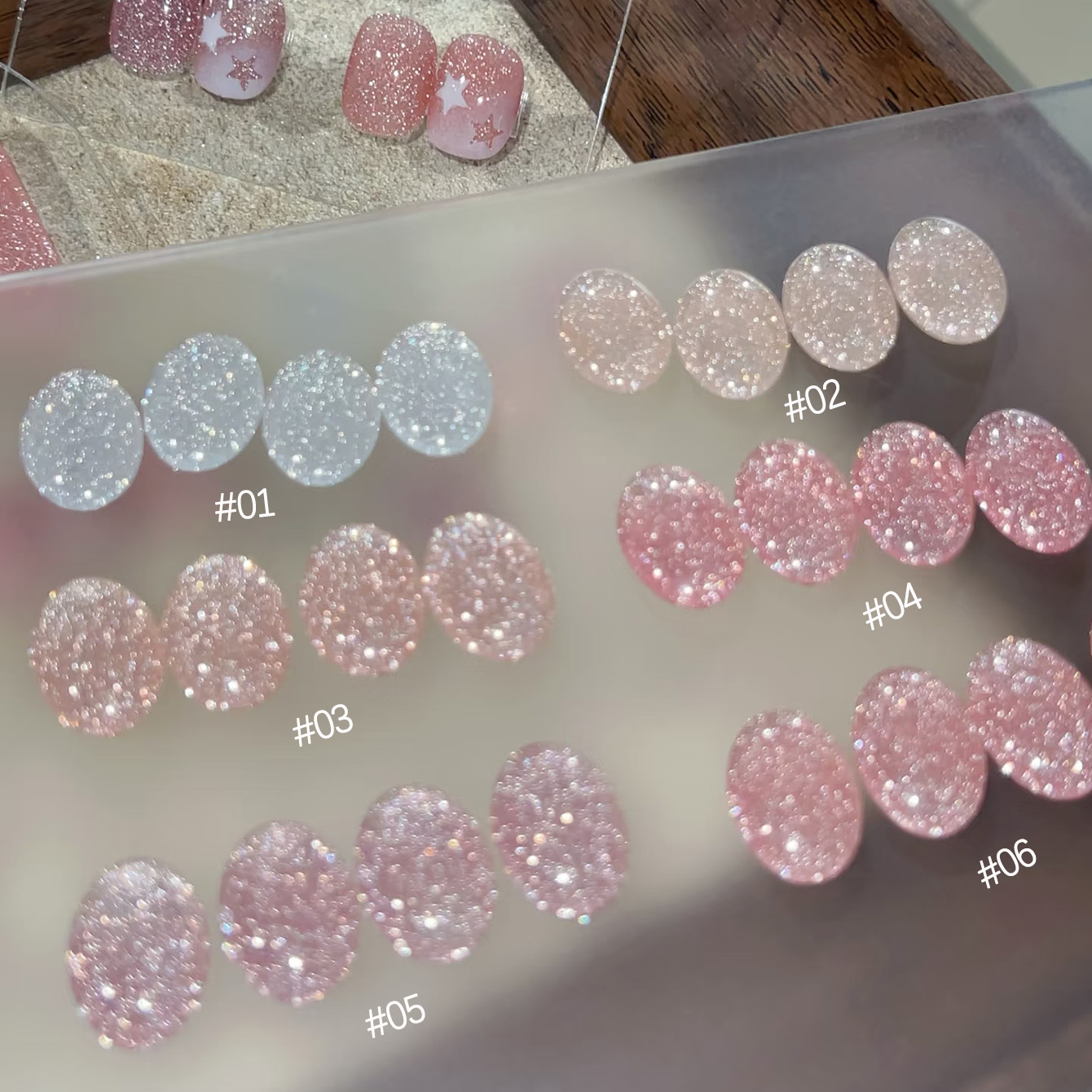1-6pcs TC 2025 New Pink Naked  - Resin Art Rose ulasan dan harga
