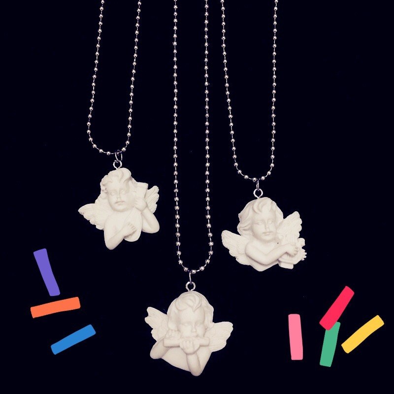 Cute Cupid Angel Pendant Stain - Resin Art Baby ulasan dan harga