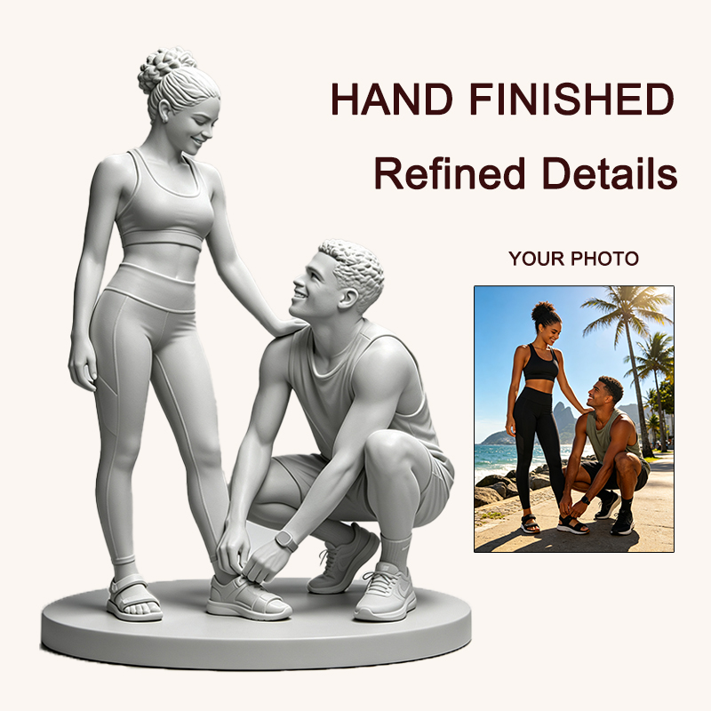 Custom 3D Printed Couple Figur - Resin Art Wedding Gift ulasan dan harga