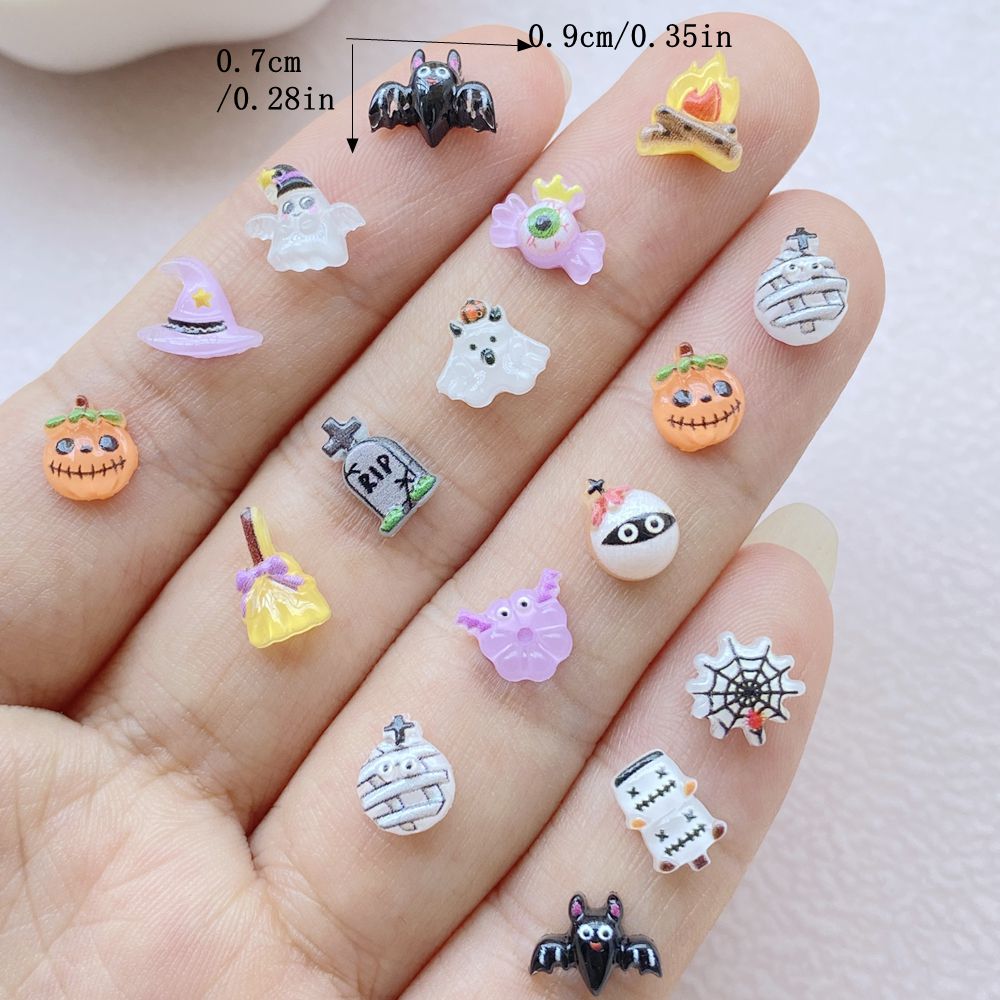 100PCS Halloween 3D Nail Art D - Resin Art Equipment ulasan dan harga