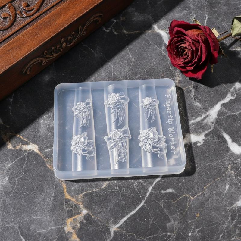 1Pcs Exquisite Rose Silk Bow R - Resin Art Rose ulasan dan harga